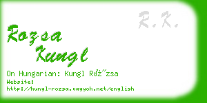 rozsa kungl business card